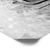 Poster Lacrosse vintage Splatter B/W Horizonte (Coin)