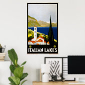 Poster Lacs italiens (Bureau à domicile)