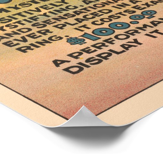 Poster L'Acte De M'lle Norada Français (Coin)