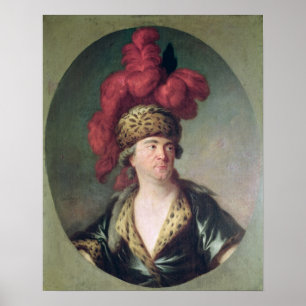 Poster L'acteur Lekain dans le rôle de Genghis Khan