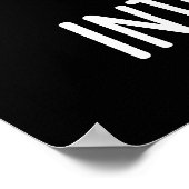 Poster Lactose Intolérance Funk Milk Pun Dark BG (Coin)