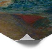 Poster L'actrice Jeanne Samary par Pierre-Auguste Renoir (Coin)