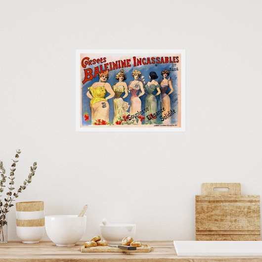Poster Ladies Corsets (Cuisine)