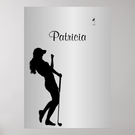 Poster Ladies Golfer Personal (Devant)