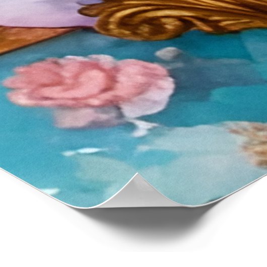 Poster L'adorable licorne dans le bain (Coin)