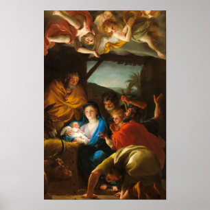 Poster L'adoration des bergers par Anton R. Mengs