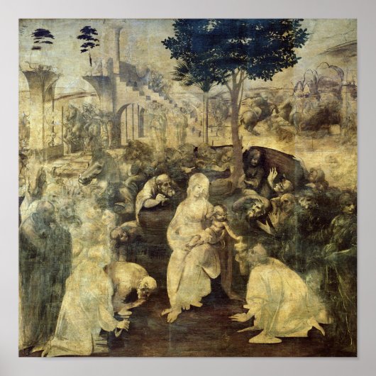 Poster L'Adoration des Mages, 1481-2 (Devant)