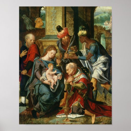 Poster L'Adoration des Mages, 1530 (Devant)
