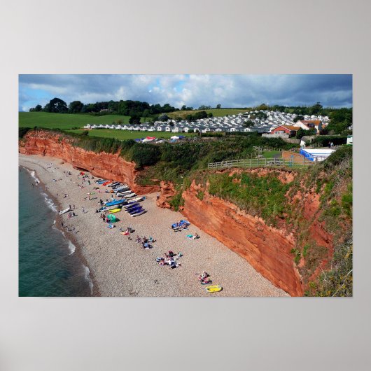 Poster Ladram Bay Jurassic Coast Devon (Devant)