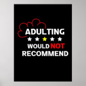 Poster L'Adulte Ne Recommande Pas (Devant)