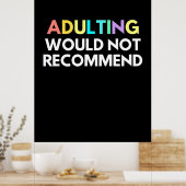 Poster L'Adulte Ne Recommanderait Pas (Cuisine)