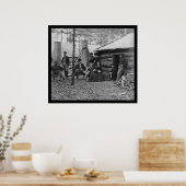 Poster Lady and Officers at Brandy Station, VA 1864 (Cuisine)