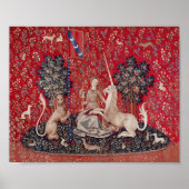 Poster Lady and Unicorn Medieval Tapestry Sight (Devant)