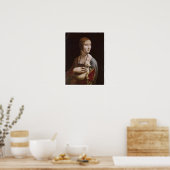 Poster Lady avec une mine, Léonard de Vinci, 1485 (Cuisine)