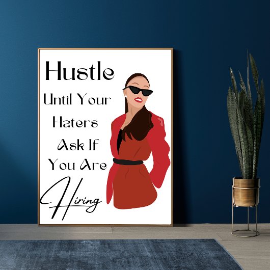 Poster Lady Boss Wall Art, Citations Boss Lady Boss, Moti