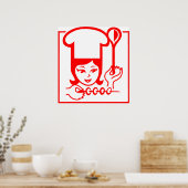 Poster Lady Chef (Cuisine)