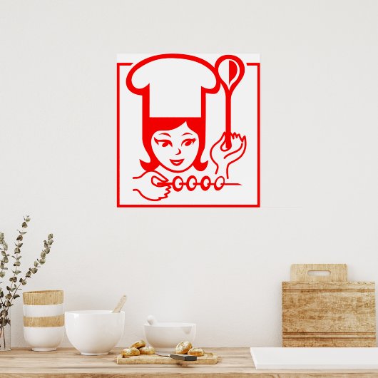 Poster Lady Chef (Cuisine)