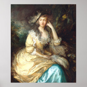 Poster Lady de Dunstanville Thomas Gainsborough Fine Art