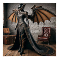 Lady Dragon Rider Steampunk Victorian Industrial