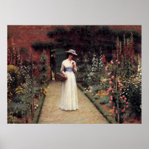 Poster Lady in a Garden - Edmund Blair Leighton