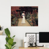 Poster Lady in a Garden - Edmund Blair Leighton (Bureau à domicile)