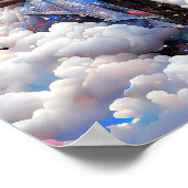 Poster Lady In Clouds Art Africain Américain (Coin)