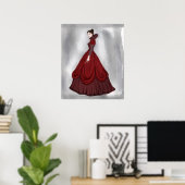 Poster "Lady In Red" (Bureau à domicile)