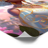 Poster Lady In Surreal World Art Africain Américain (Coin)