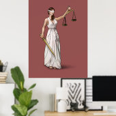 Poster Lady Justice - Marsala (Bureau à domicile)