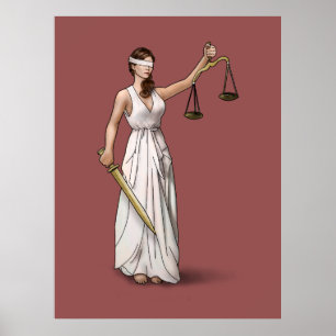 Poster Lady Justice - Marsala