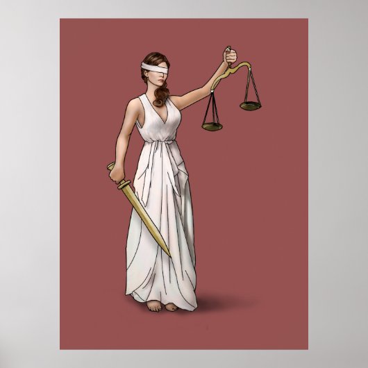 Poster Lady Justice - Marsala (Devant)