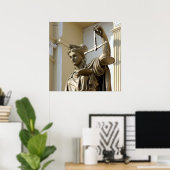 Poster Lady Justice Statue, Virginia City, Nevada (Bureau à domicile)