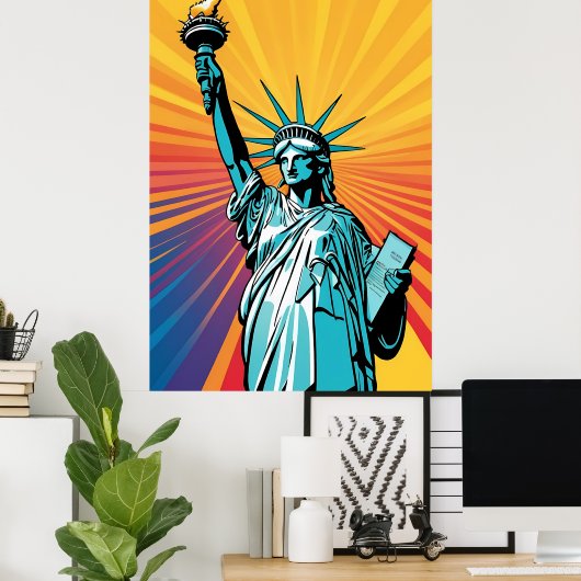 Poster Lady Liberty (Bureau à domicile)