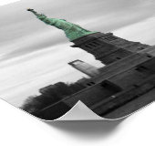 Poster Lady Liberty et NY skyline (Coin)