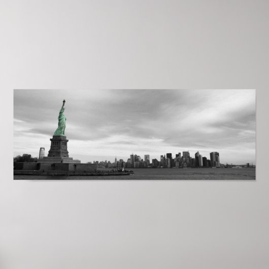 Poster Lady Liberty et NY skyline (Devant)
