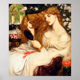 Poster Lady Lilith (Beauté étonnante avec cheveux rouges 