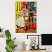 Poster Lady Matisse avec Dachshund (Bureau à domicile)