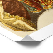 Poster Lady of Quality Jouant de la Guitare, assiette de  (Coin)