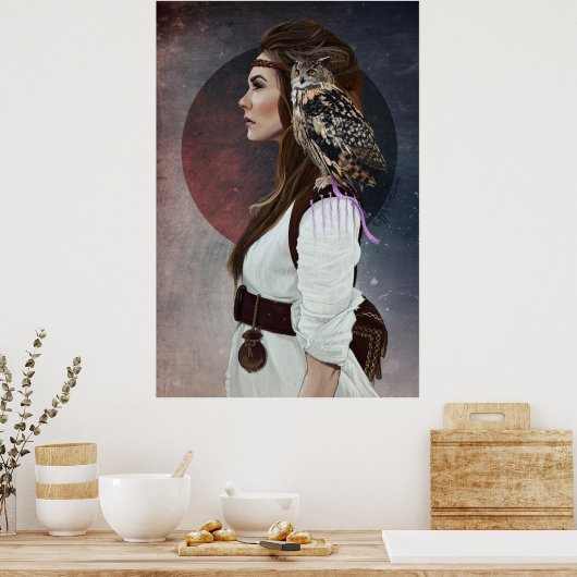 Poster "Lady Owl" (Cuisine)