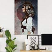 Poster "Lady Owl" (Thuiskantoor)
