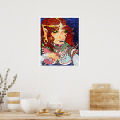 Poster Lady Purrcyla Purrkins (Cuisine)