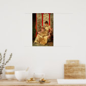 Poster Lady Reading (Cuisine)