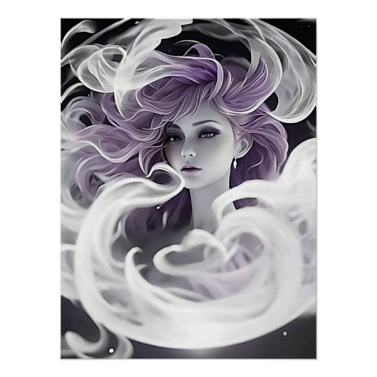 Poster Lady Smoke (Devant)