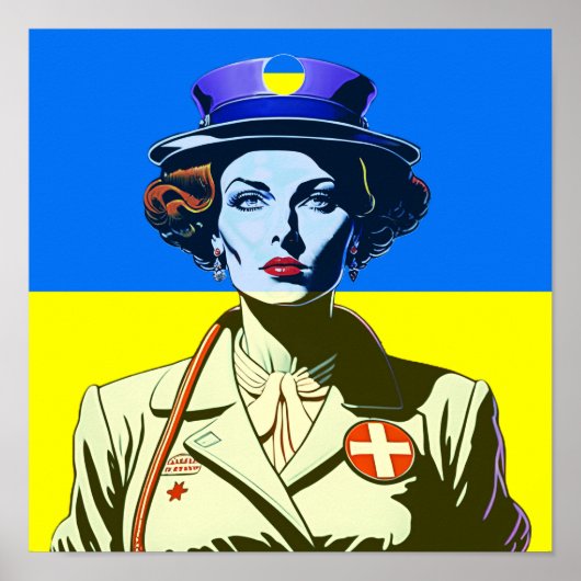 Poster Lady Ukraine (Devant)