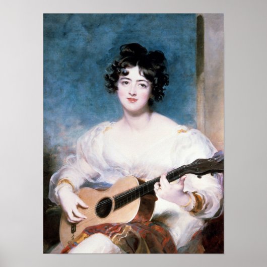 Poster Lady Wallscourt, 1825 (Devant)