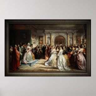 Poster Lady Washington's Reception Day by D. Huntington