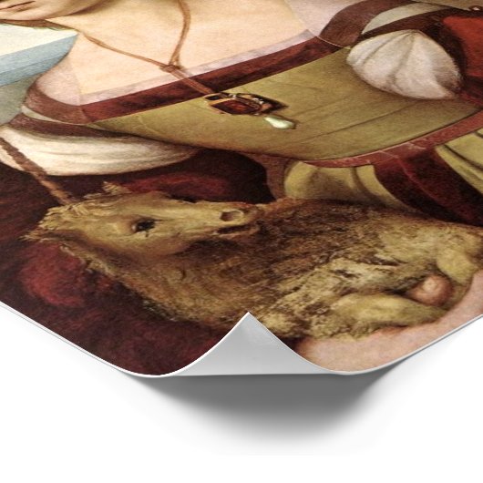 Poster Lady with a Unicorn by Raphael Print (Coin)