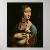 Poster Lady with an Ermine - Da Vinci Portrait Imprimer (Devant)