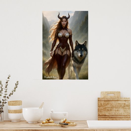 Poster Lady Wolf Demoness (Cuisine)