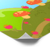 Poster Ladybug and mushrooms (Coin)